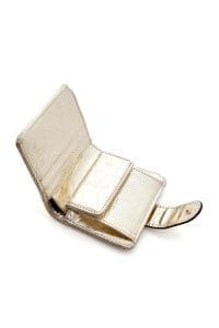 کیف پول طلایی زنانه دری مد