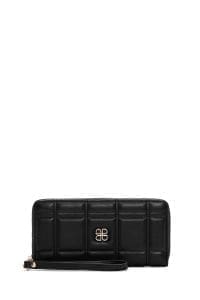 کیف پول مشکی زنانه لحافی دری مد