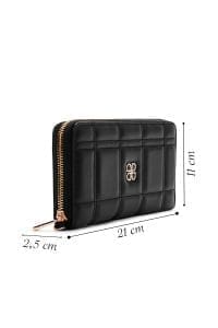 کیف پول مشکی زنانه لحافی دری مد