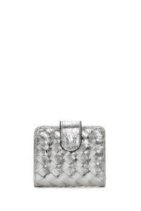 کیف پول نقره ای زنانه دری مد