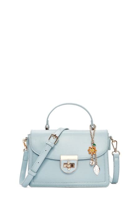 کیف کراس بادی زنانه آبی بند بلند با جزئیات اکسسوری دری مد