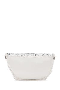 کیف کراس بادی زنانه سفید بند بلند با نگین دری مد