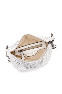 کیف کراس بادی زنانه سفید بند بلند با نگین دری مد