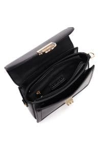 کیف کراس بادی زنانه مشکی بند بلند با جزئیات اکسسوری دری مد