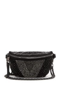 کیف کراس بادی زنانه مشکی بند بلند با نگین دری مد