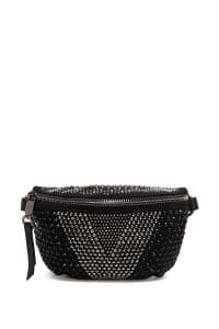 کیف کراس بادی زنانه مشکی بند بلند با نگین دری مد