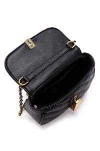 کیف کراس بادی زنانه مینی مشکی کاپیتونه بند بلند دری مد