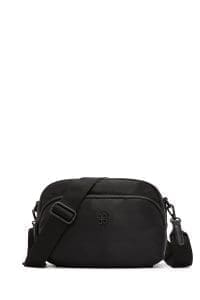 کیف کراس بادی زنانه پارچه‌ای مینی مشکی بند بلند دری مد