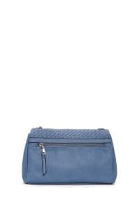 کیف کراس بادی زنانه چرم آبی بند بلند دری مد