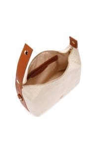 کیف کراس بادی زنانه چرم بژ بند بلند دری مد