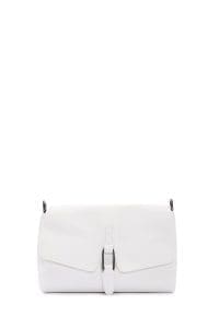 کیف کراس بادی زنانه چرم سفید بند بلند دری مد