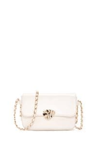 کیف کراس بادی زنانه چرم سفید بند بلند دری مد