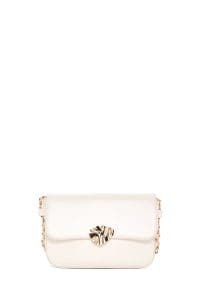 کیف کراس بادی زنانه چرم سفید بند بلند دری مد