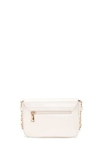 کیف کراس بادی زنانه چرم سفید بند بلند دری مد