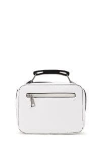 کیف کراس بادی زنانه چرم سفید بند بلند دری مد