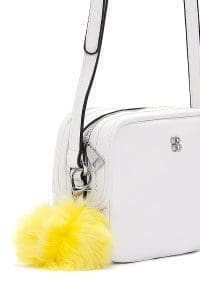 کیف کراس بادی زنانه چرم سفید بند بلند دری مد