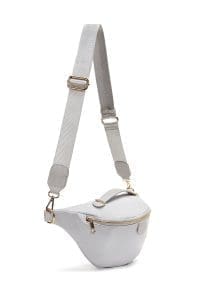 کیف کراس بادی زنانه چرم طوسی دری مد