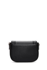 کیف کراس بادی زنانه چرم مشکی بند بلند دری مد