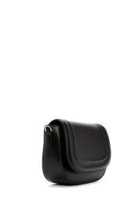 کیف کراس بادی زنانه چرم مشکی بند بلند دری مد