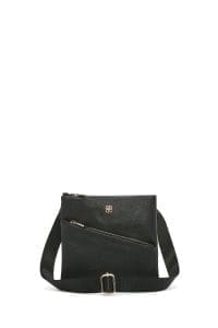 کیف کراس بادی زنانه چرم مشکی بند بلند دری مد