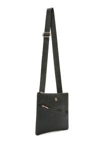 کیف کراس بادی زنانه چرم مشکی بند بلند دری مد