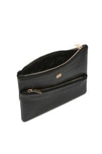 کیف کراس بادی زنانه چرم مشکی بند بلند دری مد