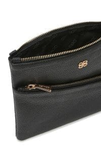 کیف کراس بادی زنانه چرم مشکی بند بلند دری مد