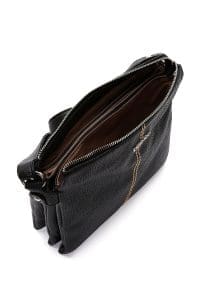 کیف کراس بادی زنانه چرم مشکی دری مد