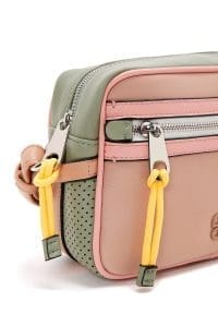 کیف کراس بادی زنانه چرم پودری بند بلند دری مد