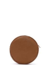 کیف کراس بادی زنانه چرم کاراملی بافت‌دار مینی بند بلند دری مد