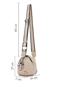 کیف کراس بادی زنانه چرم کرم بند بلند دری مد