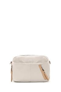 کیف کراس بادی زنانه چرم کرم بند بلند دری مد