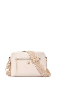 کیف کراس بادی زنانه چرم کرم بند بلند دری مد