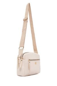 کیف کراس بادی زنانه چرم کرم بند بلند دری مد