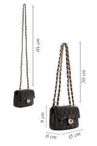 کیف کراس بادی زنانه کاپیتونه مشکی بند بلند دری مد