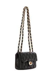 کیف کراس بادی زنانه کاپیتونه مشکی بند بلند دری مد