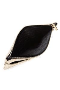 کیف کلاچ زنانه طلایی بند بلند کاپیتونه دری مد