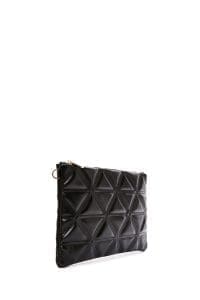 کیف کلاچ زنانه مشکی بند بلند زنجیری کاپیتونه دری مد