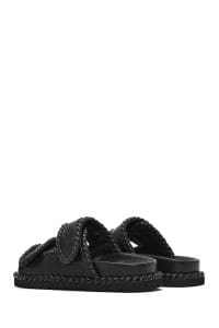 دمپایی زنانه بندی مشکی دری مد