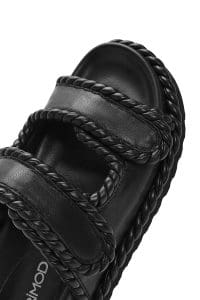 دمپایی زنانه بندی مشکی دری مد