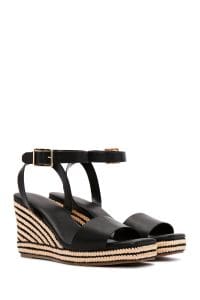 صندل زنانه مشکی بندی لژدار اسپادریل دری مد