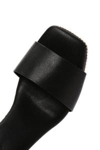 صندل زنانه مشکی بندی لژدار اسپادریل دری مد