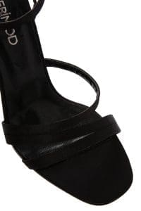 صندل زنانه مشکی بندی پاشنه‌دار دری مد