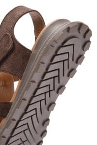 صندل زنانه ویژون بندی جیر چرمی دری مد