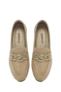 لوفر زنانه بژ جیر راحتی دری مد