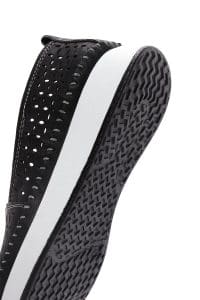 لوفر زنانه مشکی پاشنه بلند چرم راحتی دری مد