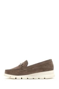 لوفر زنانه ویزون پاشنه بلند بند دار جیر راحتی دری مد