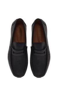 لوفر مردانه چرم مشکی روزمره دری مد