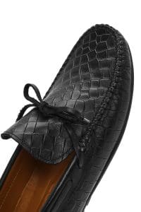 لوفر مردانه چرم مشکی طرح کروکودیل روزمره دری مد