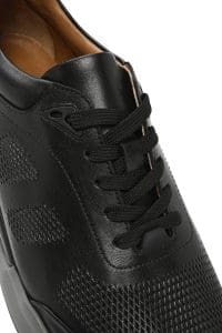 کتونی مردانه چرم مشکی بنددار کژوال دری مد